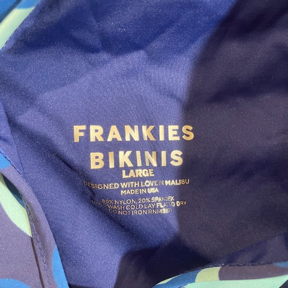 NWT Frankie's Bikinis Syd One-Shoulder Bikini Top - Sz L - Picture 5 of 7